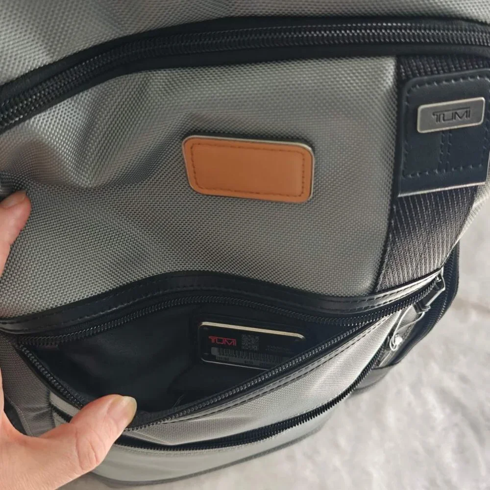 New TUMI Parrish Laptop Backpack 15 Inch Computer Grey - Picture 7 of 10